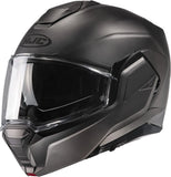 Flip-Up Motorcycle Helmet Hjc I100 Advanced Polycarbonate Semi Flat Titanium Size 08 M