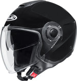 Urban Motorcycle Helmet Hjc I40N Advanced Polycarbonate Metal Black Size 10 Xl