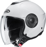 Urban Motorcycle Helmet Hjc I40N Advanced Polycarbonate Semi Flat Pearl White Size 06 Xs