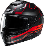 Full-Face Motorcycle Helmet Hjc I71 Advanced Polycarbonate Mc1Sf Iorix Size 08 M
