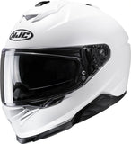 Full-Face Motorcycle Helmet Hjc I71 Advanced Polycarbonate Semi Flat Pearl White Size 07 S