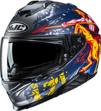 Full-Face Motorcycle Helmet Hjc I71 Advanced Polycarbonate Mc1Sf Taurus Size 11 Xxl