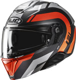 Flip-Up Motorcycle Helmet Hjc I91 Advanced Polycarbonate Composite Mc6Hsf Arven Size 08 M