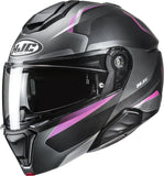 Flip-Up Motorcycle Helmet Hjc I91 Advanced Polycarbonate Composite Mc8Sf Felio Size 09 L