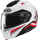 Flip-Up Motorcycle Helmet Hjc I91 Advanced Polycarbonate Composite Mc1 Tricus Size 09 L