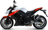Dual Exhaust System With Sound Certification Conical Carbon Carbon Cap - Termignoni Compatible With Kawasaki Z 1000 (2010-2014)