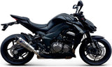 Dual Exhaust System With Sound Certification Conical Titanium Carbon Cap - Termignoni Compatible With Kawasaki Z 1000 (2010-2014)