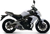 Complete Exhaust System With Sound Certification Relevance Carbon Carbon Cap - Termignoni Compatible With Kawasaki Er-6 N (2012-2016)