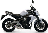 Complete Exhaust System With Sound Certification Relevance Stainless Steel - Termignoni Compatible With Kawasaki Er-6 N (2012-2016)