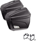 Side Cases K22N + Side Cases Holder - Kappa Moto Compatible With Suzuki Gsf 650 Bandit - S (2007-2011)