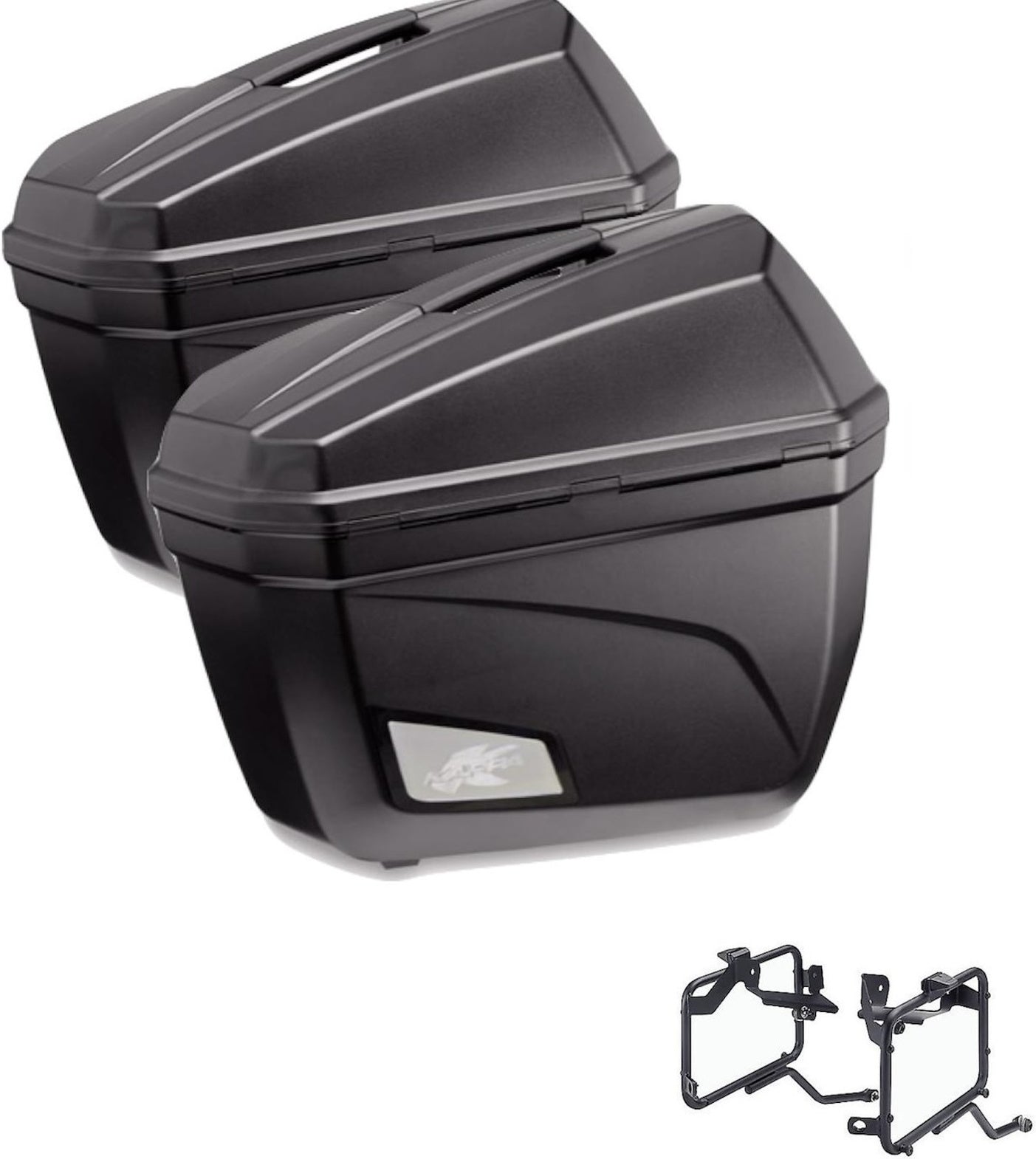 Side Cases K22N + Side Cases Holder - Kappa Moto Compatible With Triumph Tiger 800 Xc - Xr (2011-2017)