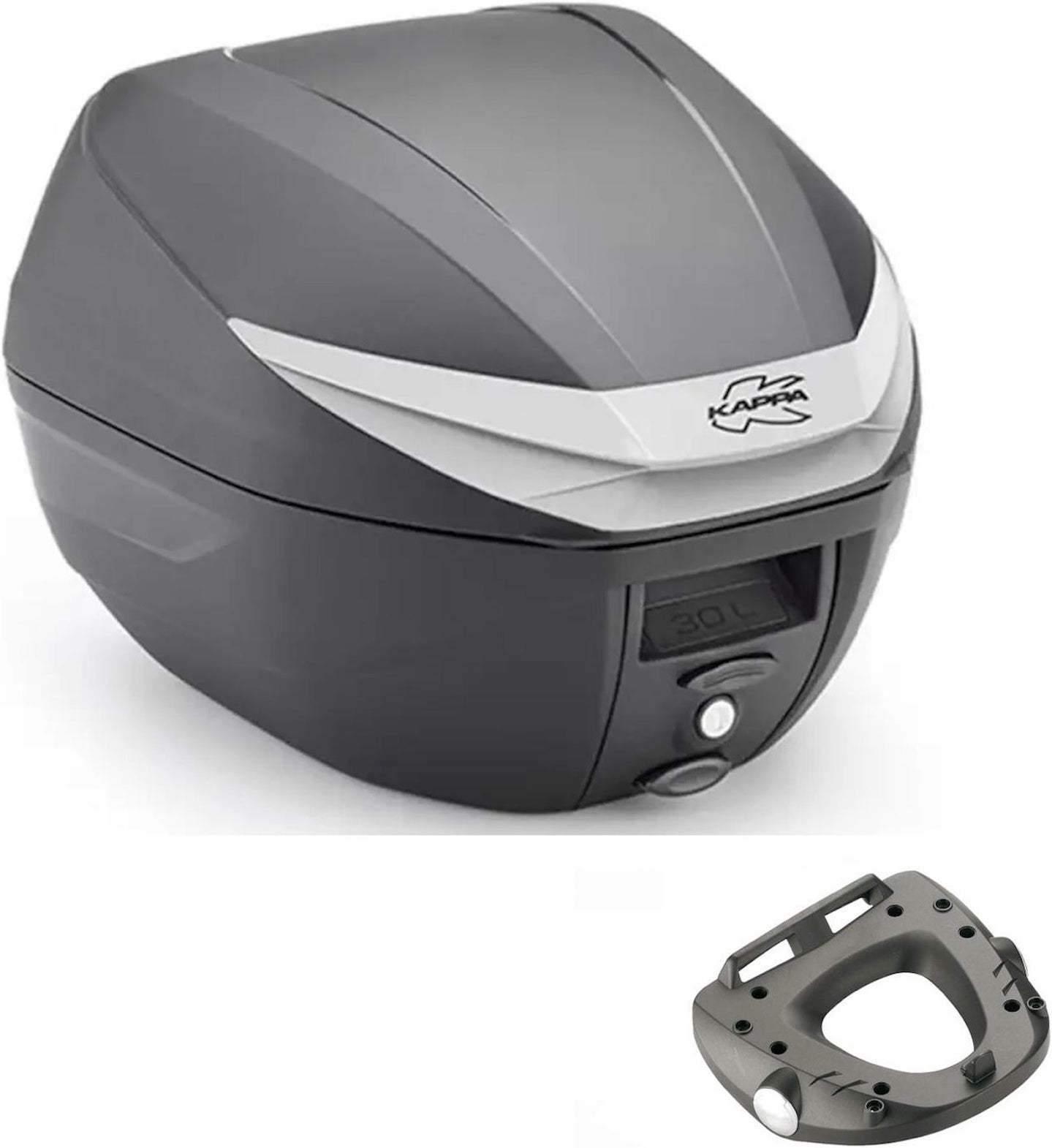 Top Case K3000N + Rear Rack - Kappa Moto Compatible With Kymco Xciting 400 I S (2018-2023)