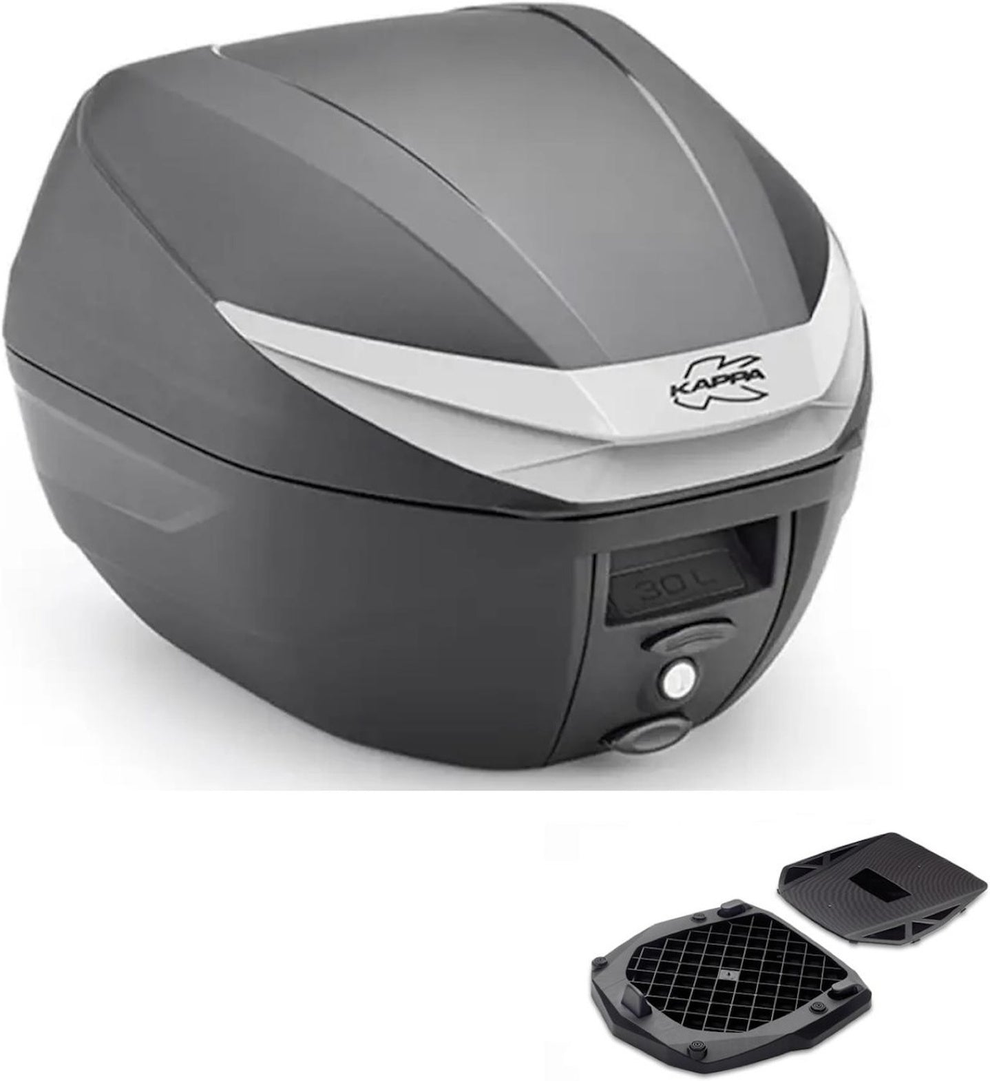 Top Case K3000N + Rear Rack - Kappa Moto Compatible With Gilera Nexus 300 - 500 (2006-2014)