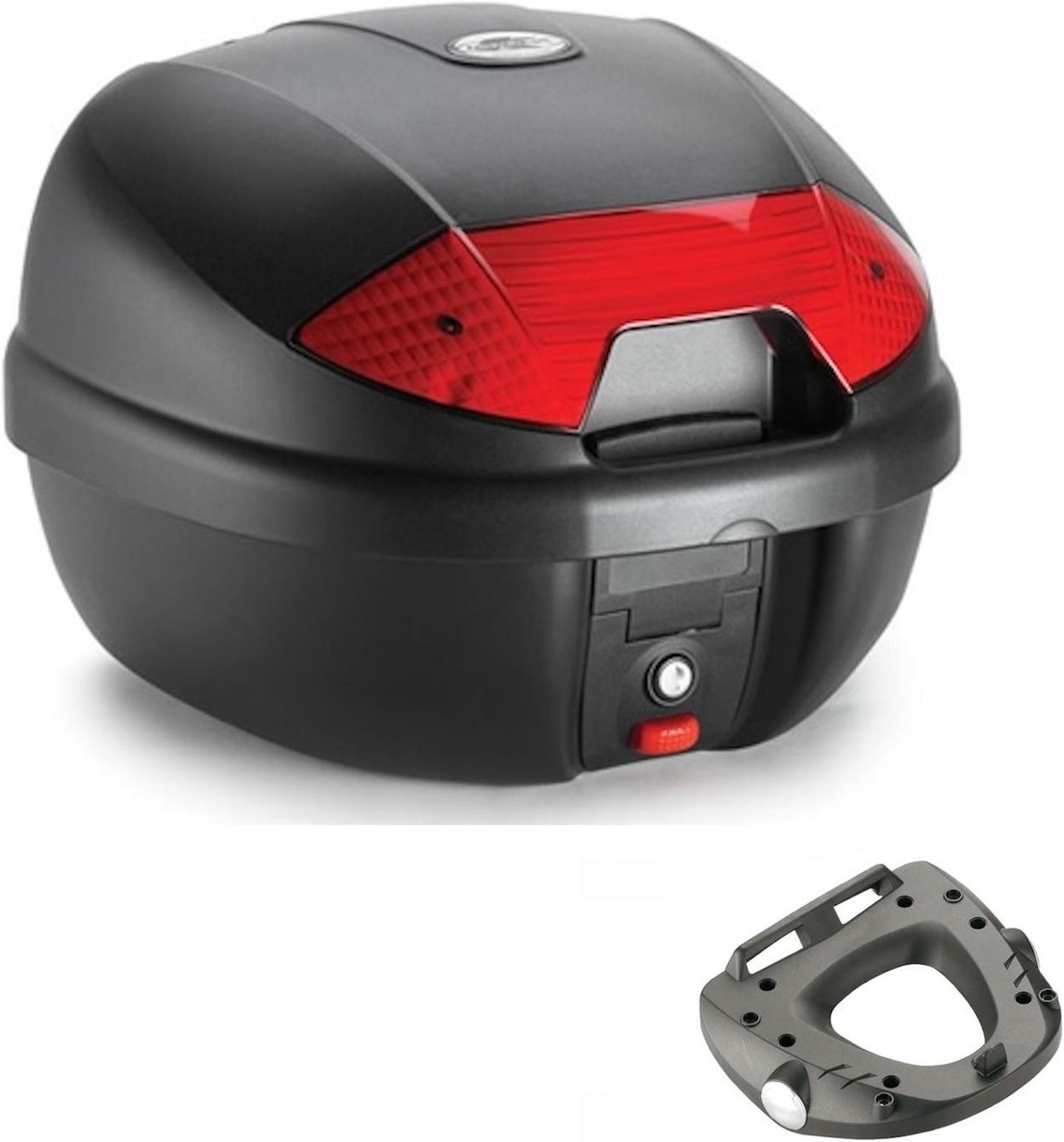 Top Case K30N + Rear Rack - Kappa Moto Compatible With Moto Guzzi V85 Tt (2019-2023)