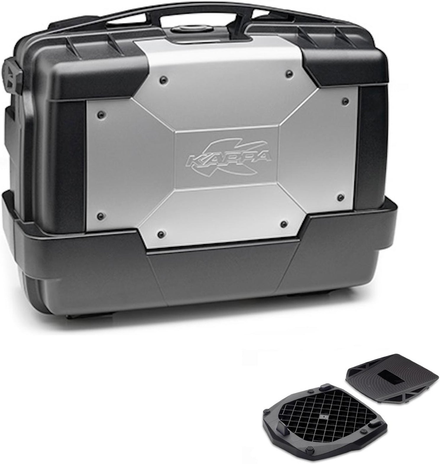 Top Case Kgr33 + Rear Rack Garda - Kappa Moto Compatible With Piaggio Mp3 300 - 500 Ie (2015-2017)
