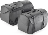 Side-Bags Kmlw01 16-25 Lt + Side-Case Holder - Kappa Moto Compatible With Triumph Street Triple 675 (2007-2012)