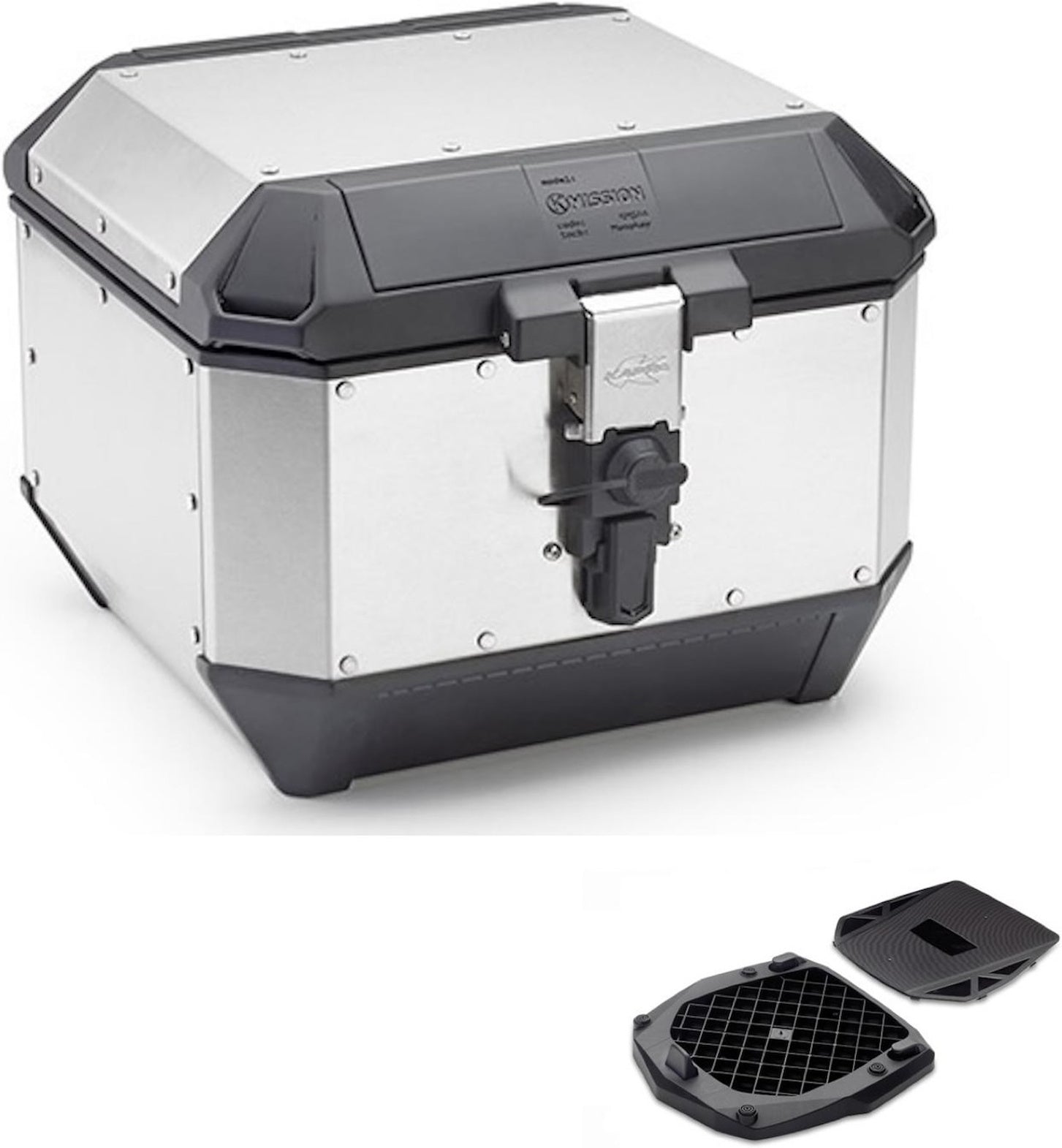 Top Case Kms44A + Rear Rack K'Mission Aluminium - Kappa Moto Compatible With Mbk Skycruiser 125 (2010-2012)