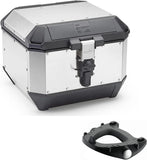 Top Case Kms44A + Rear Rack K'Mission Aluminium - Kappa Moto Compatible With Honda Hornet 600 - Abs (2007-2010)