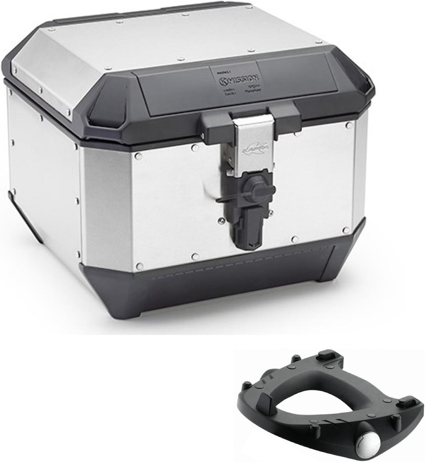 Top Case Kms44A + Rear Rack K'Mission Aluminium - Kappa Moto Compatible With Kymco Dtx 360 (2021-2023)