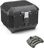 Top Case Kms44B + Rear Rack K'Mission Aluminium - Kappa Moto Compatible With Honda Cbr 600 F (1999-2009)