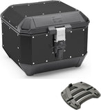 Top Case Kms44B + Rear Rack K'Mission Aluminium - Kappa Moto Compatible With Suzuki Gsf 600 Bandit - S (1996-1999)
