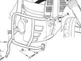 Engine Guard - Kappa Moto Compatible With Honda Xl 600 V Transalp (1989-1993)