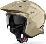 Urban Motorcycle Helmet Airoh Kombakt - Ko100 Thermoplastic Hrt Mocha Glow Gloss Color Size Xl