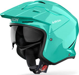 Urban Motorcycle Helmet Airoh Kombakt - Ko101 Thermoplastic Hrt Aquamarine Gloss Color Size M