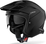 Urban Motorcycle Helmet Airoh Kombakt - Ko11 Thermoplastic Hrt Matte Black Color Size S