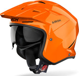 Urban Motorcycle Helmet Airoh Kombakt - Ko32 Thermoplastic Hrt Gloss Orange Color Size L