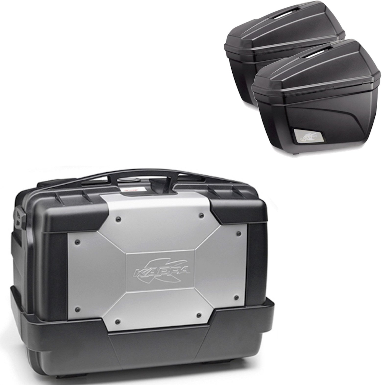 Top Case Kgr33 + Side-Cases K22N + Holder + Side-Case Holder - Kappa Moto Compatible With Triumph Bonneville T100 (2017-2022)