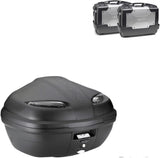 Top Case K47Nt + Side-Cases Kgr33 + Side-Case Holder - Kappa Moto Compatible With Triumph Bonneville T100 (2017-2022)