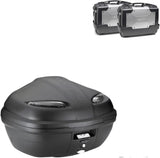 Top Case K47Nt + Side-Cases Kgr33 + Side-Case Holder - Kappa Moto Compatible With Triumph Bonneville T100 (2017-2022)