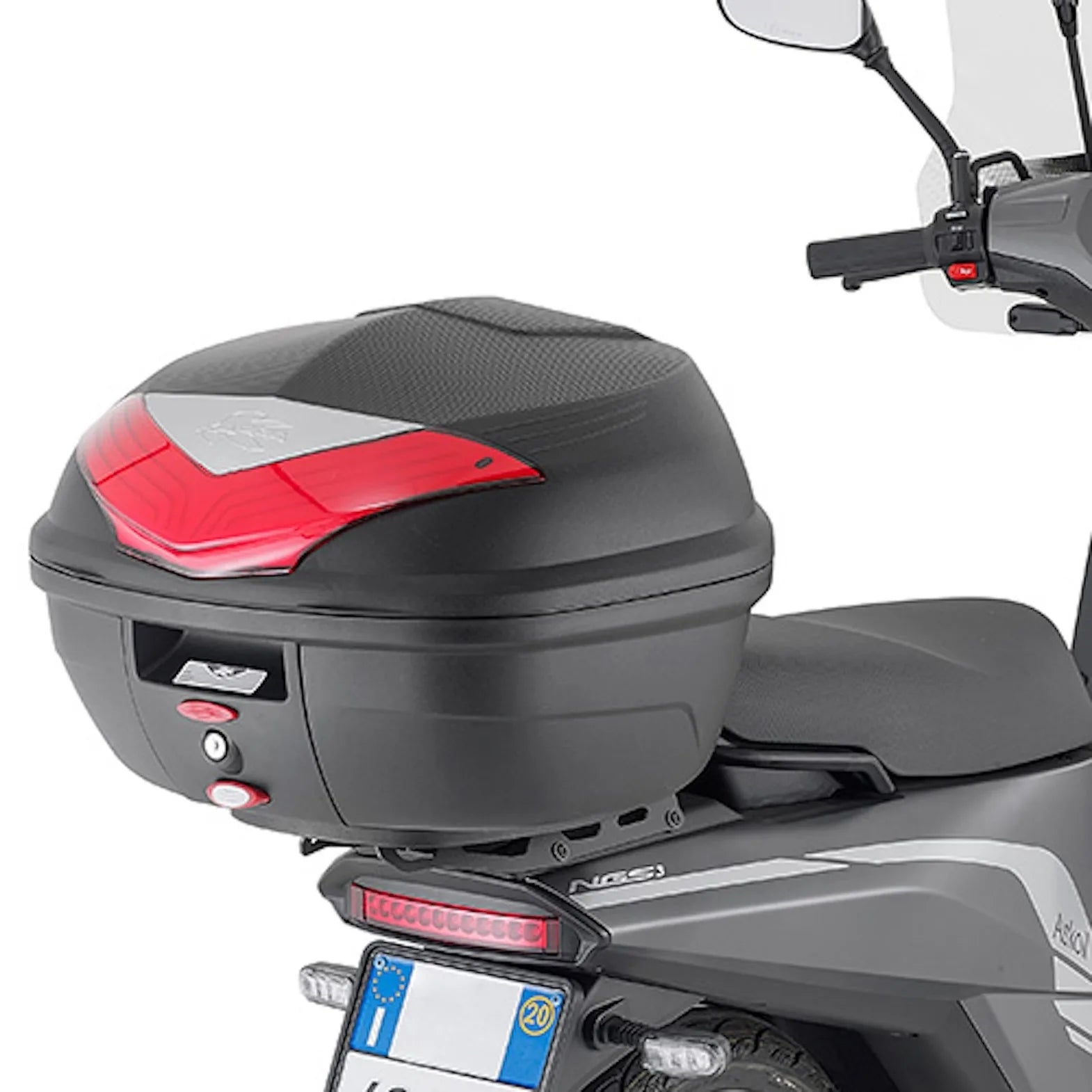 Rear Rack Monolock - Kappa Moto Compatible With Askoll Ngs1 Ngs2 Ngs3 (2020-2023)