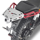 Rear Rack Aluminium Monokey Aluminium - Kappa Moto Compatible With Moto Guzzi V85 Tt (2019-2023)