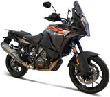 Exhaust Tip With Noise Certification Steel Black Carbon Cap - Termignoni Compatible With Ktm 1290 Super Adventure (2019-2020)