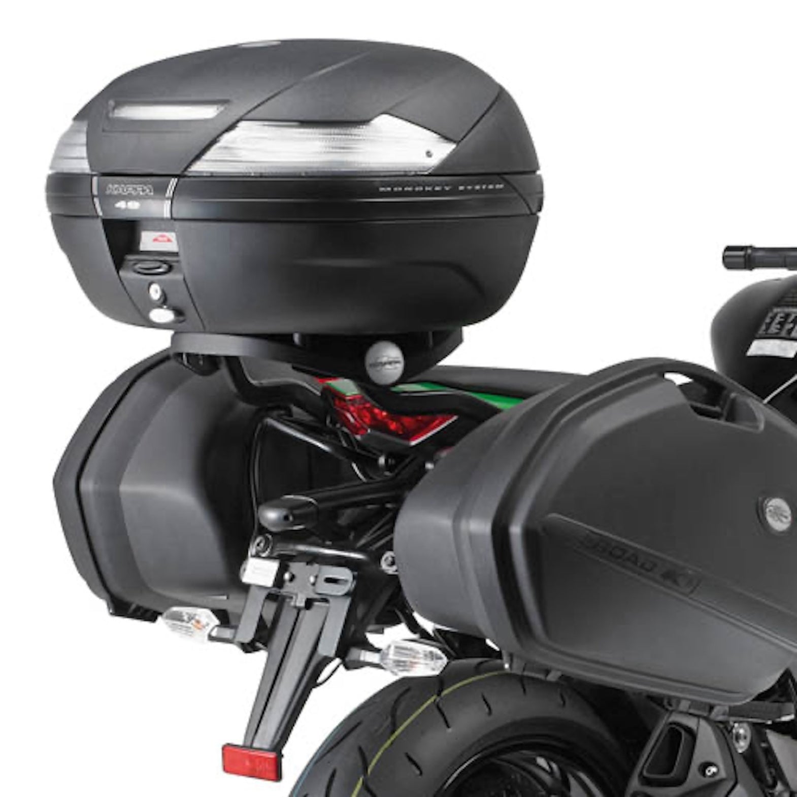 Rear Rack Monokey - Kappa Moto Compatible With Kawasaki Z 1000 Sx (2017-2019)
