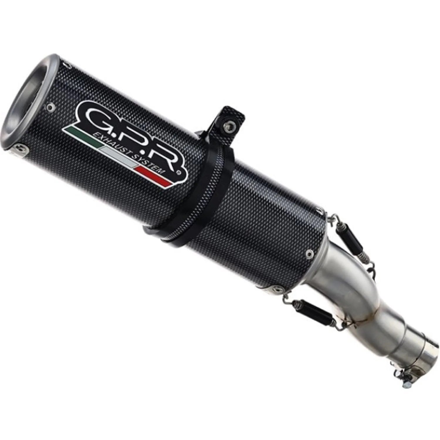 Complete Exhaust System Without Catalytic Converter And Without Sound Certification M3 Carbon Look - Gpr Compatible With Yamaha Xsr 900 (2022-2023)