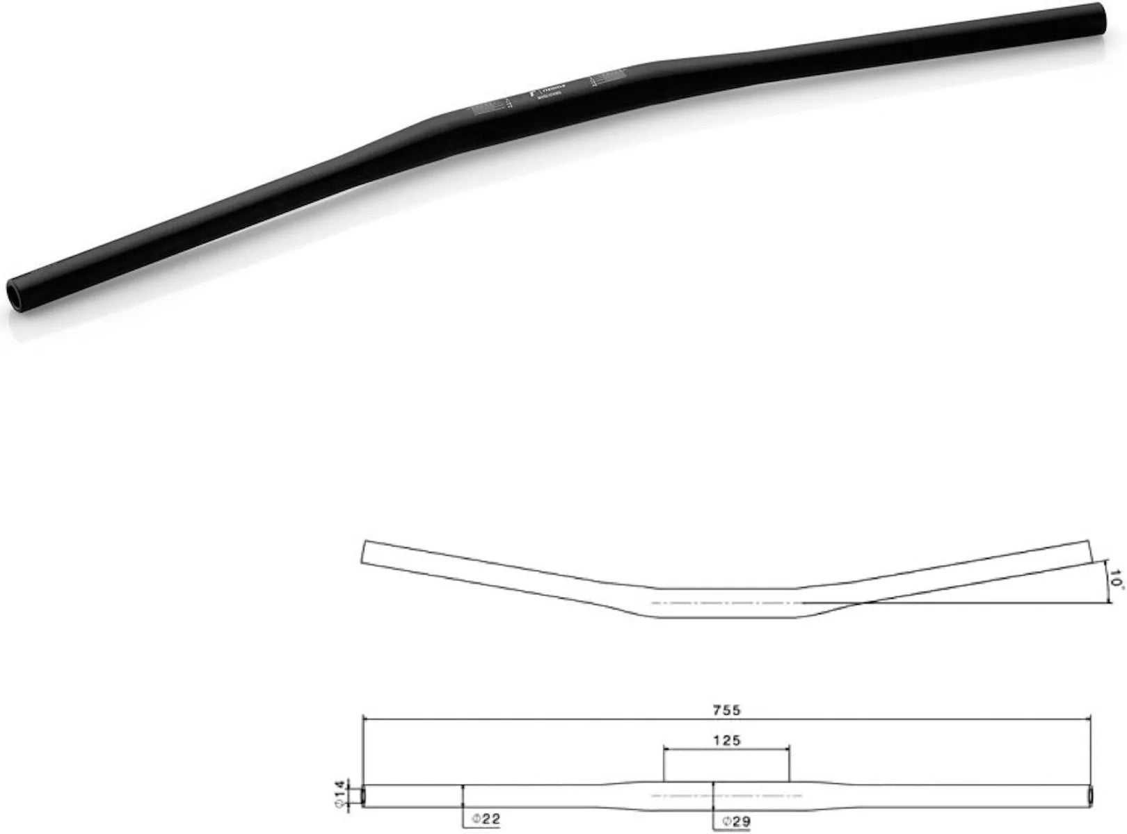 Handlebar Drag Bar Ø22-29 - Rizoma Compatible With Yamaha Xjr 1300 (2015-2018)