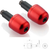Couple Bar-End Plugs Ma302R - Rizoma Compatible With Kawasaki Z 750 R Abs (2011-2012)
