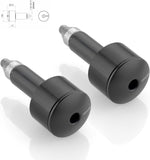 Couple Bar-End Plugs Ma533B - Rizoma Compatible With Kawasaki Z 750 R Abs (2011-2012)