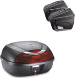 Top Case K42N + Side-Cases K22N + Holder + Side-Case Holder - Kappa Moto Compatible With Honda Nc 700 S (2012-2013)
