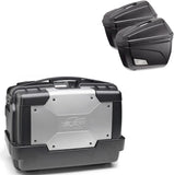 Top Case Kgr33 + Side-Cases K22N + Holder + Side-Case Holder - Kappa Moto Compatible With Honda Nc 750 S - Dct (2014-2015)
