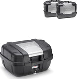 Top Case Kgr52 + Side-Cases Kgr33 + Side-Case Holder - Kappa Moto Compatible With Honda Nc 700 S (2012-2013)