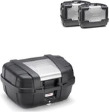 Top Case Kgr52 + Side-Cases Kgr46 + Side-Case Holder - Kappa Moto Compatible With Honda Nc 700 S (2012-2013)