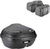 Top Case K47Nt + Side-Bags Kmlw01 + Side-Case Holder - Kappa Moto Compatible With Honda Nc 700 X (2012-2013)