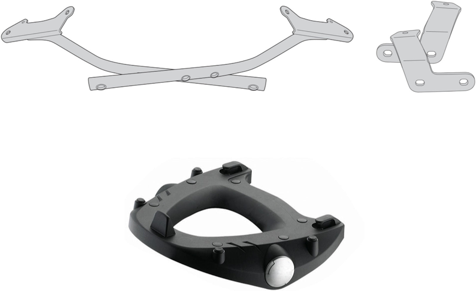 Rear-Rack Monokey - Kappa Moto Compatible With Triumph Street Triple 675 (2007-2012)