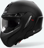 Flip-Up Motorcycle Helmet Airoh Mathisse Ii - Mth211 Thermoplastic Hrt Matte Black Color Size Xl