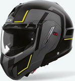 Flip-Up Motorcycle Helmet Airoh Mathisse Ii - Mth2G31 Thermoplastic Hrt Matte Yellow Genius Size S