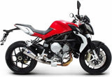 Exhaust Tip With Noise Certification Relevance Titanium Carbon Cap - Termignoni Compatible With Mv Agusta Brutale 800 Rivale (2012-2020)